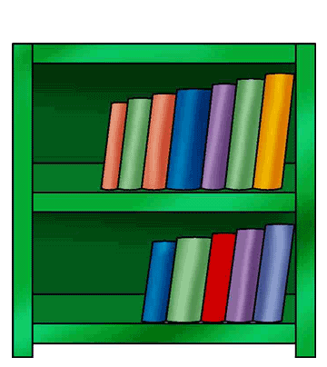 Book Shelf Coloring Pages