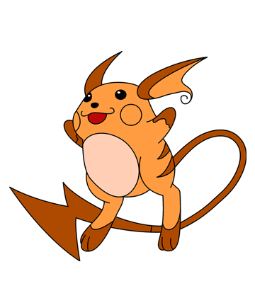 Raichu Coloring Pages