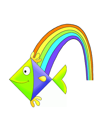 Rainbow In Sky Coloring Pages