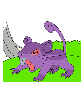 Rattata Coloring Pages