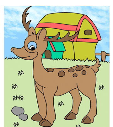 Donner Reindeer Coloring Pages