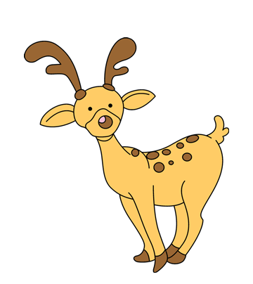 Dasher Reindeer Coloring Pages