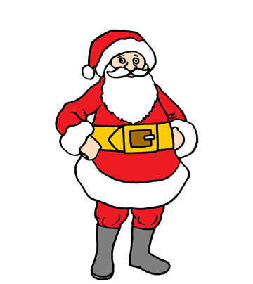 Santa Christmas Eve Coloring Pages