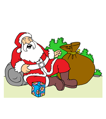 Santa Fun Coloring Pages