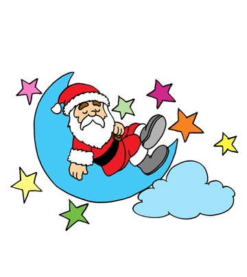 Secret Santa Coloring Pages