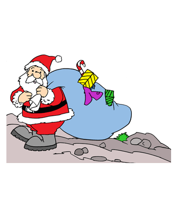 Santa Clipart Coloring Pages