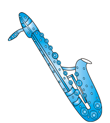 coloring pages saxophone