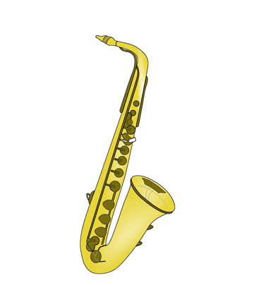 Saxophone Music Coloring Pages