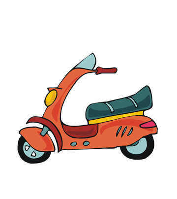 Scooty Coloring Pages