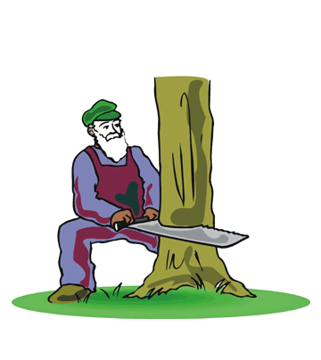Woodcutter Coloring Pages