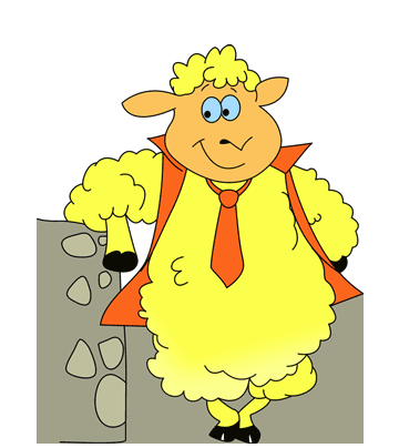 Cartoon Sheep Coloring Pages