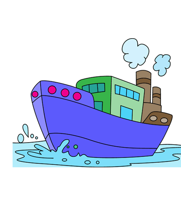 Vessel Ship Coloring Pages