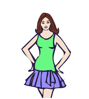 Slim Girl Coloring Pages