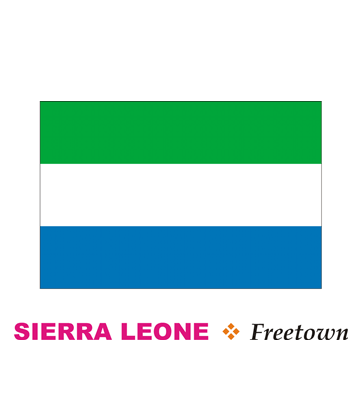 Sierra Leone Flag Coloring Pages