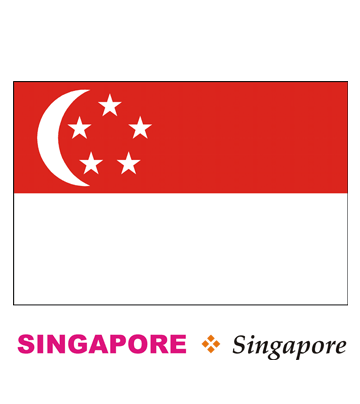 Singapore Flag Coloring Pages