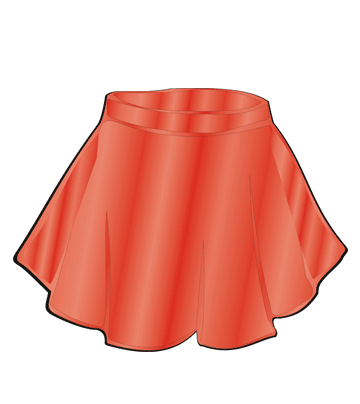 Skirt Coloring Pages