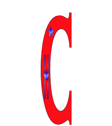 C-star Alphabet Coloring Pages