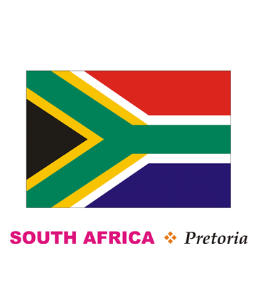 South Africa Flag Coloring Pages