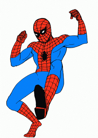 Superhero-spider Man Coloring Pages