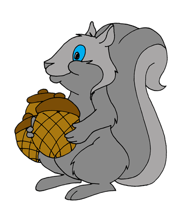 Squirrel Coloring Pages