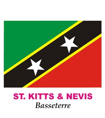 St Kitts And Nevis Flag Coloring Pages