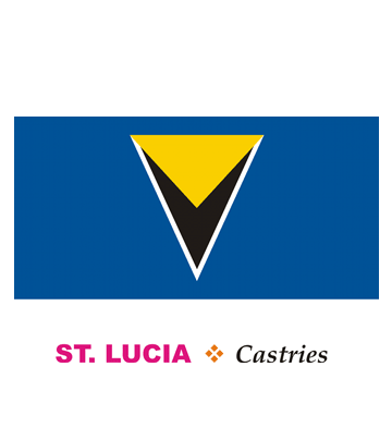 St Lucia Flag Coloring Pages