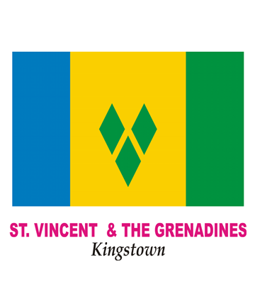 St Vincent And The Grenadines Flag Coloring Pages