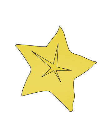 Star Fruit Coloring Pages