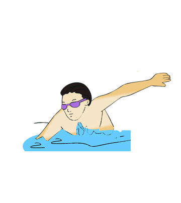 Swimming Coloring Pages