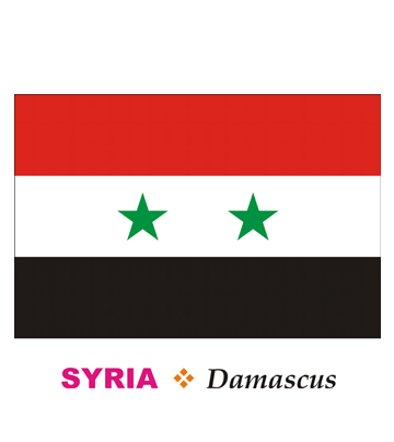 Syria Flag Coloring Pages