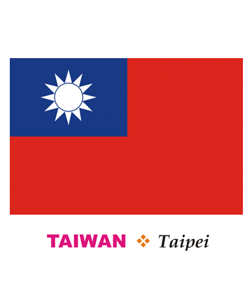 Taiwan Flag Coloring Pages