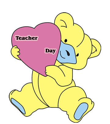 Teacher Day Ecard Coloring Pages