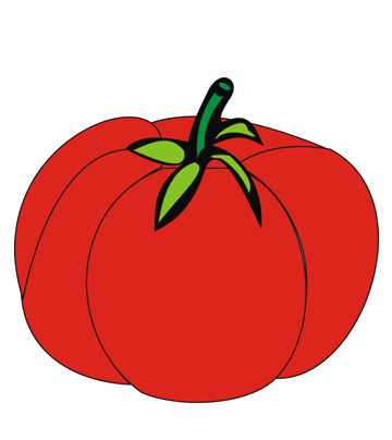 Tomato Coloring Pages