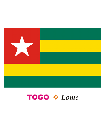 Togo Flag Coloring Pages