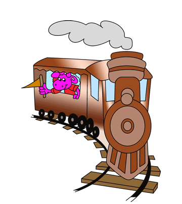 Train Travel Coloring Pages