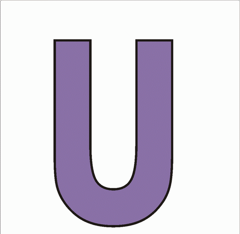U-21th Alphabet Coloring Pages