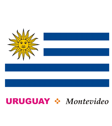 Uruguay Flag Coloring Pages