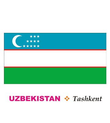 Uzbekistan Flag Coloring Pages