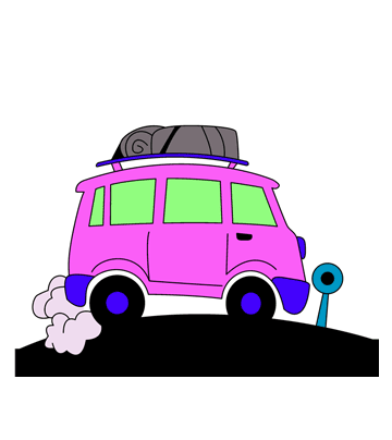 Picnic Van Coloring Pages