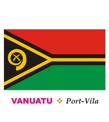 Vanuatu Flag Coloring Pages