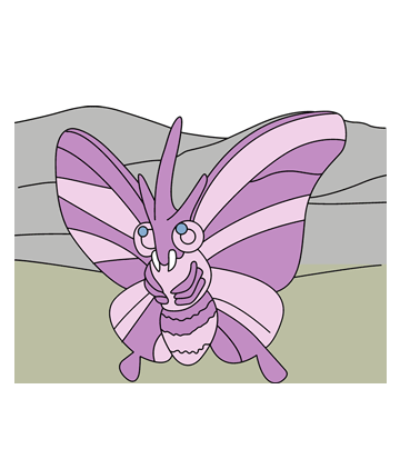 Venomoth Coloring Pages