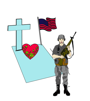 Veterans Day Cerimonies Coloring Pages