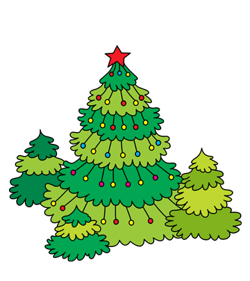 Christmas Tree Coloring Pages