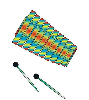 Wooden Xylophone Coloring Pages