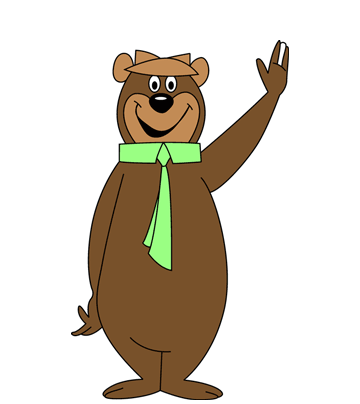 Happy Yogi Bear Coloring Pages