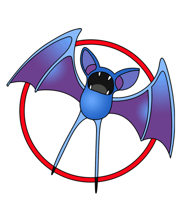 Zubat Coloring Pages