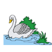Swan 1 Coloring Pages