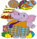 Elephant Birthday Coloring Pages