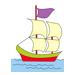 Long Journey Boat Coloring Pages