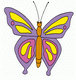 Purple Butterfly Coloring Pages